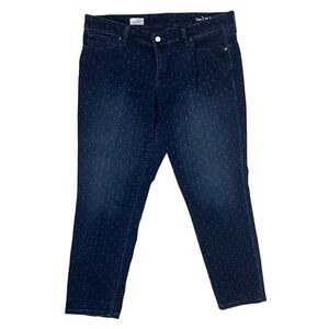 ⭐️ GAP Always Skinny polka dot jeans- size 33/16r
